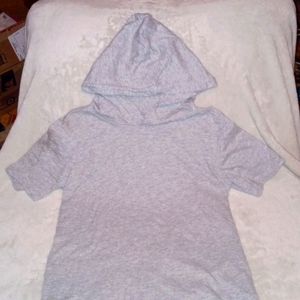 Boys, Wonder Nation hooded tee, size S 6/7, one gray, one blue